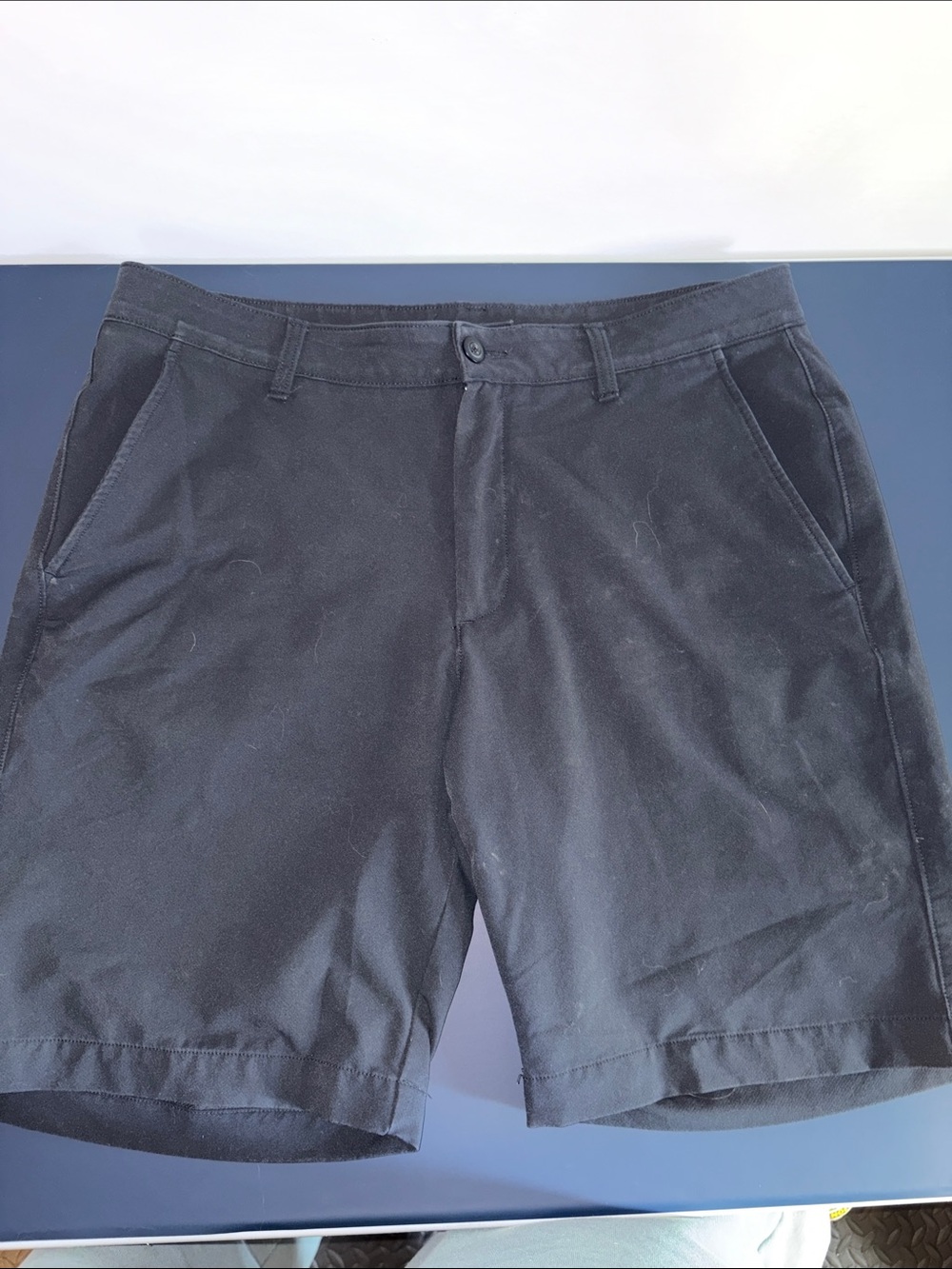 Under Armour Black Flat-Front Men's Shorts